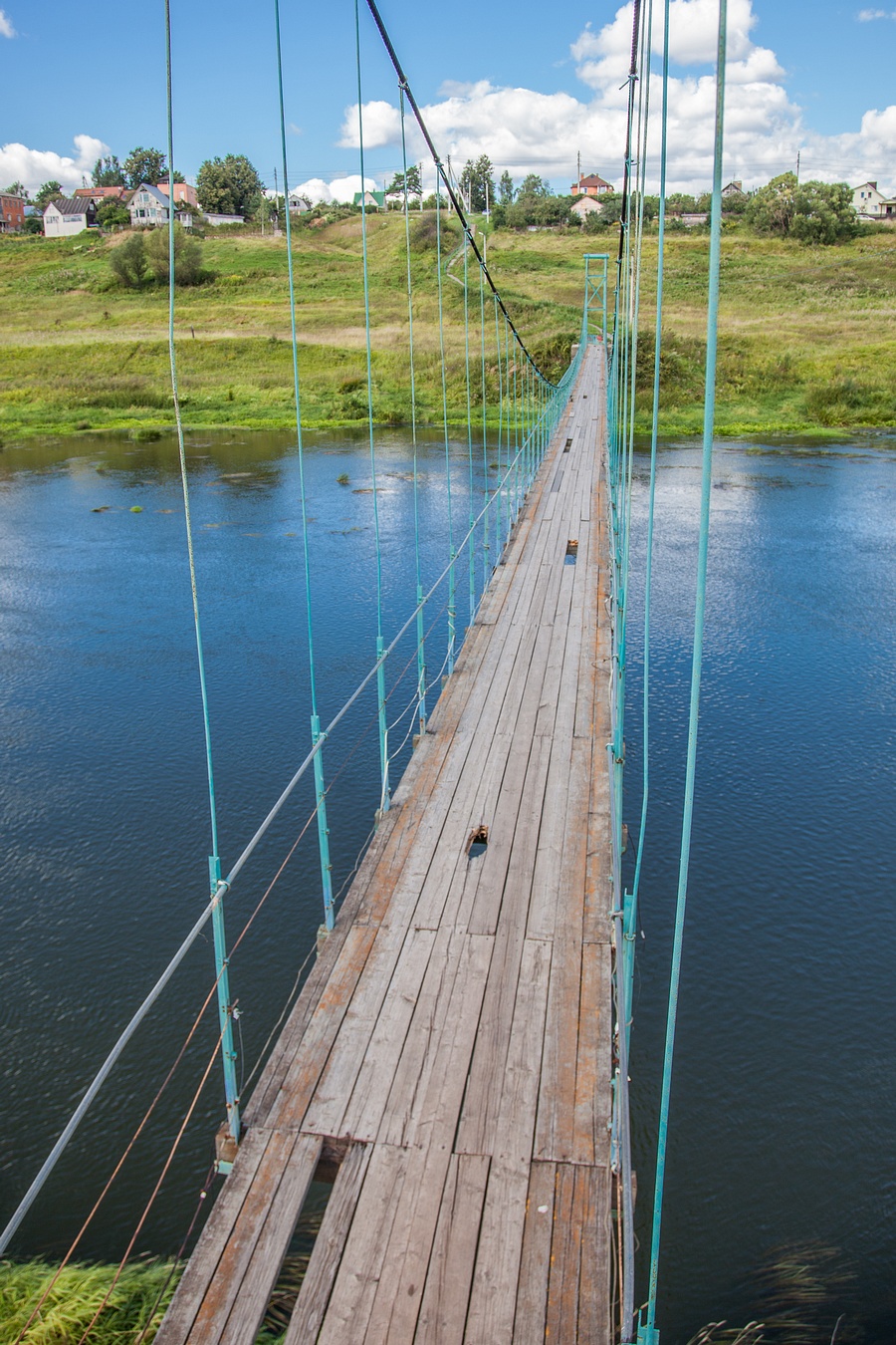 Деревянный мост в Герцено, Март