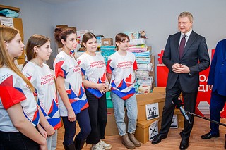 В Одинцовском молодежном центре с 24 февраля открыт пункт сбора гуманитарной помощи для беженцев из Донецкой и Луганской народных республик