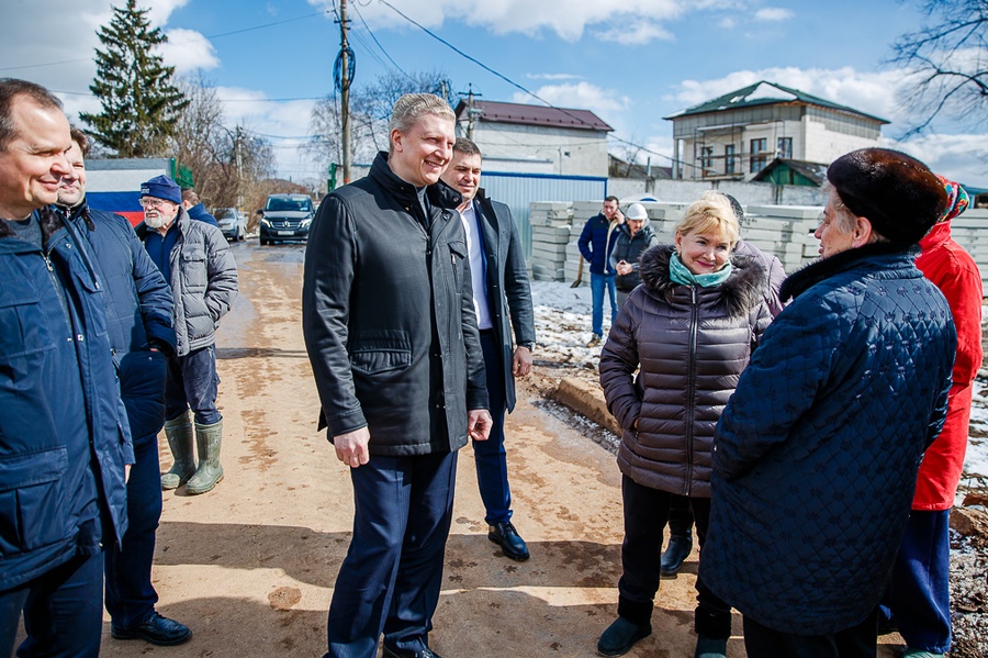 Площадку под строительство поликлиники в Ромашково осмотрел Андрей Иванов, Март