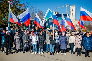 Одинцовские единороссы посетили митинг-концерт в честь воссоединения Крыма с Россией