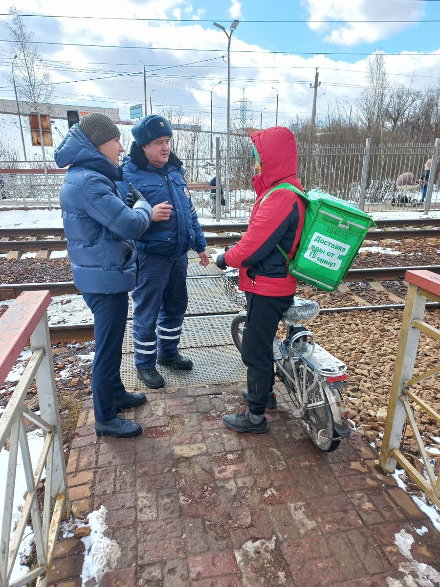В районе железнодорожной платформы «Отрадное» прошёл профилактический рейд, 2022
