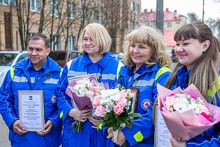Работники одинцовской скорой помощи