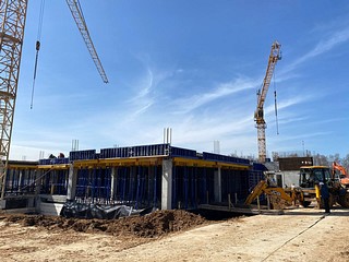 Ход строительства садика в Кубинке