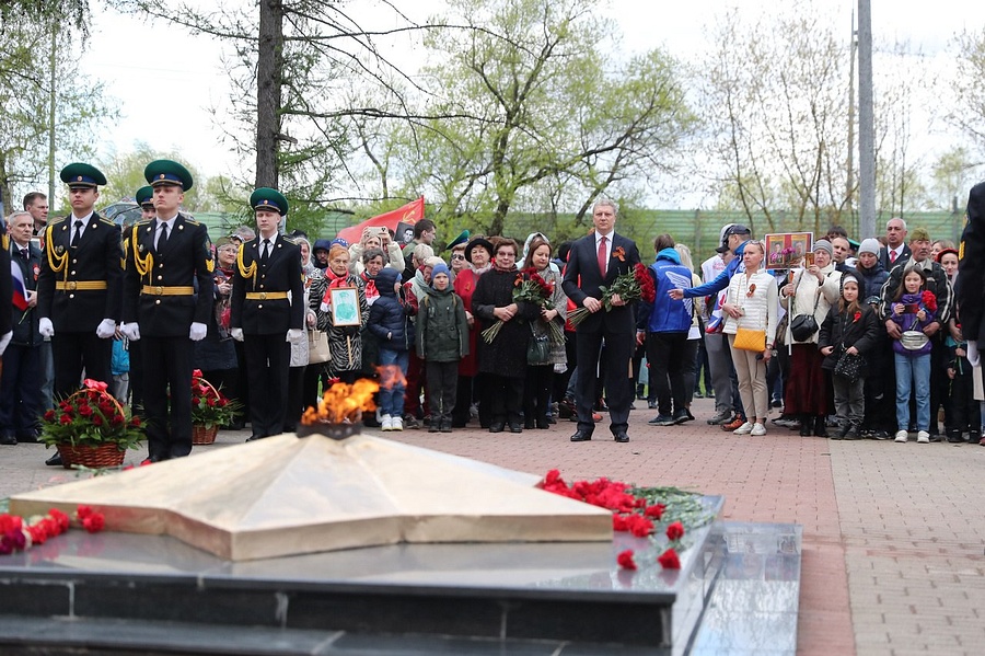 Андрей Иванов принял участие в памятном митинге у Мемориала славы «Вечный огонь» в Одинцово, Май