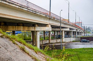 Глава Одинцовского округа проинспектировал состояние эстакады в Отрадном