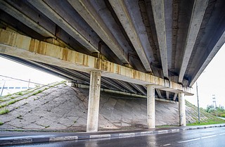 Глава Одинцовского округа проинспектировал состояние эстакады в Отрадном