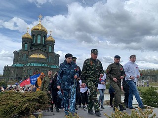 В Кубинке на территории Музейно-храмового комплекса ВС РФ 10 мая стартовал авто-мотопробег «Офицеры России — дорога Памяти»