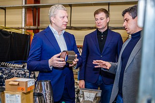 Глава Одинцовского округа Андрей Иванов проинспектировал производственные цеха компании «Металлик и Ко»