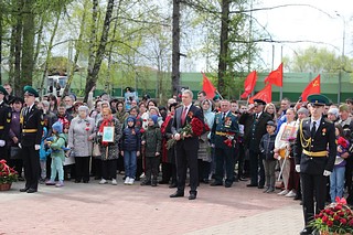 Андрей Иванов принял участие в памятном митинге у Мемориала славы «Вечный огонь» в Одинцово