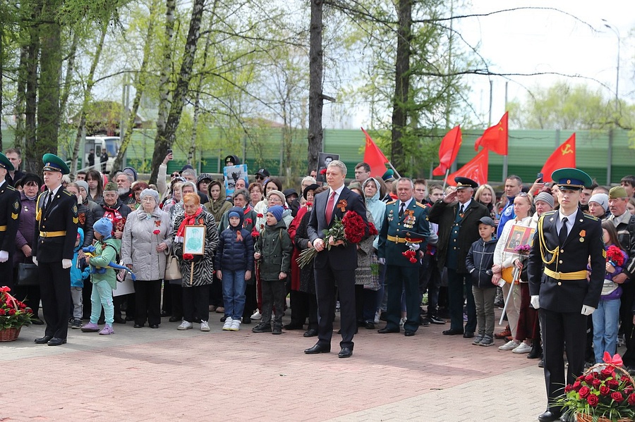 Андрей Иванов принял участие в памятном митинге у Мемориала славы «Вечный огонь» в Одинцово, Май