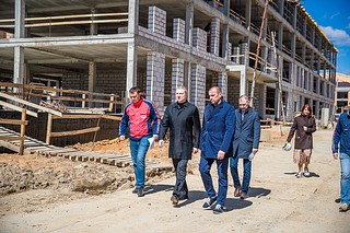 Глава Одинцовского городского округа Андрей Иванов проинспектировал ход строительных работ