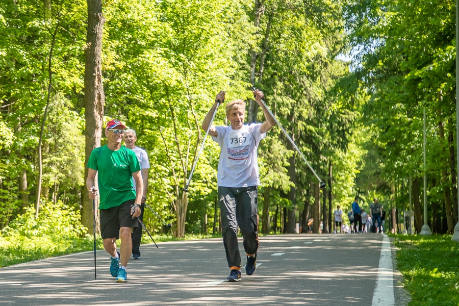 Марафон, Одинцовский парк культуры, спорта и отдыха стал центром областного марафона скандинавской ходьбы