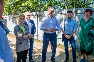 Глава Одинцовского округа Андрей Иванов провел встречу с жителями Звенигорода по вопросу работы очистных сооружений «Верхний Посад»