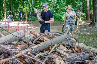 В местах проведения субботников были заранее приготовлены необходимый инвентарь и перчатки