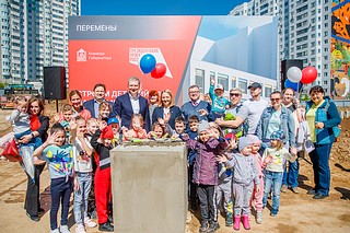 Одинцовские партийцы дали старт строительству садика на 400 мест в Новой Трехгорке