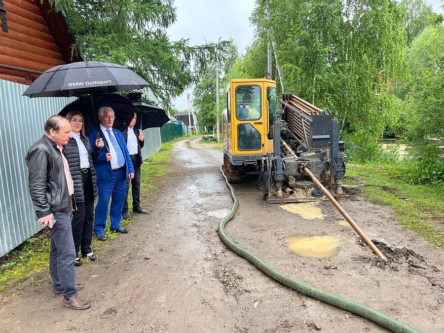 Ход газификации поселка Старый городок зафиксировали единороссы Одинцовского округа, Июнь