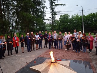 Одинцовские полицейские приняли участие в патриотической акции «Свеча памяти»