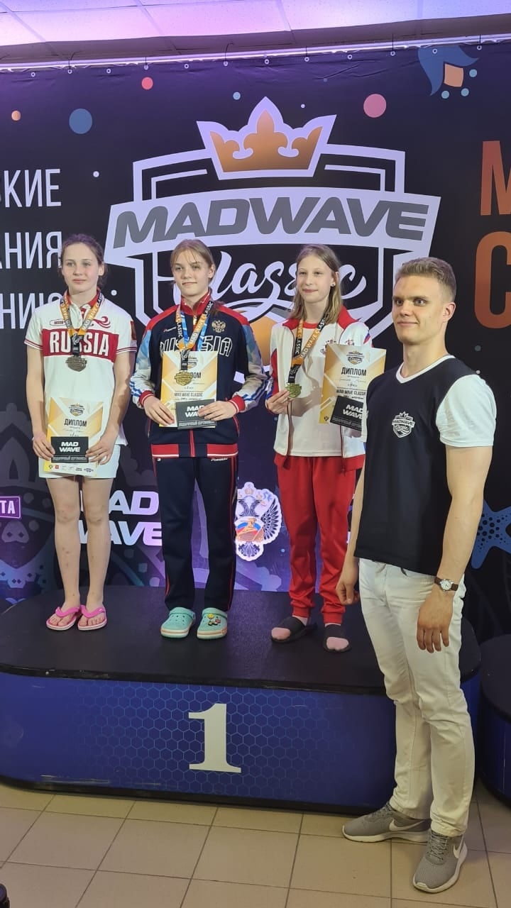 Одинцовские пловцы получили призовые места на Всероссийских соревнованиях по плаванию «Mad Wave Classic 2022», Июнь