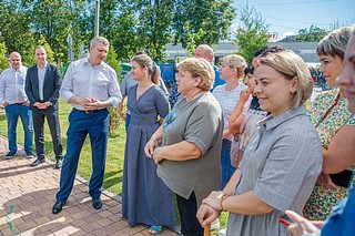 Глава Одинцовского городского округа Андрей Иванов 12 июля в рамках проекта «Выездная администрация» встретился с жителями поселка Старый городок