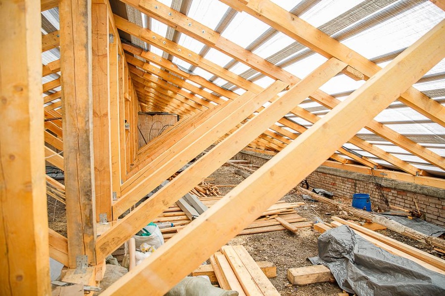 Ход капитального ремонта крыши многоквартирного дома в Одинцово, Июль