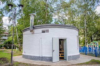 Напорный коллектор в селе Успенское