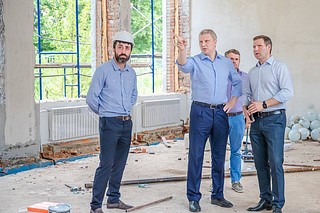 Секретарь одинцовского отделения «Единой России» держит реконструкцию Введенской школы на личном контроле