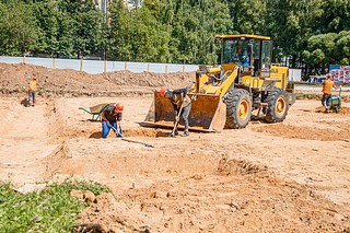 Глава округа Андрей Иванов проинспектировал ход строительства центра диспансеризации «Здоровье Подмосковью»