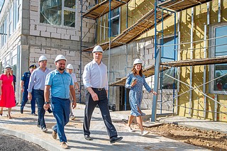 Строительство детского сада на 330 мест в Кубинке проинспектировал глава Одинцовского округа