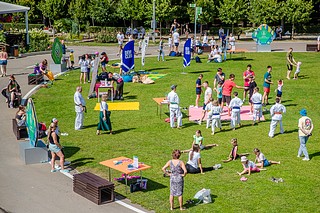 В Одинцовском парке культуры, спорта и отдыха прошёл День физкультурника