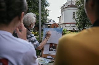 В Государственном историко-литературном музее-заповеднике А. С. Пушкина состоялся пленэр «Рисуем с любовью к планете»