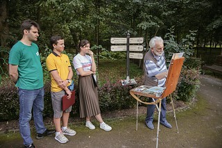 В Государственном историко-литературном музее-заповеднике А. С. Пушкина состоялся пленэр «Рисуем с любовью к планете»