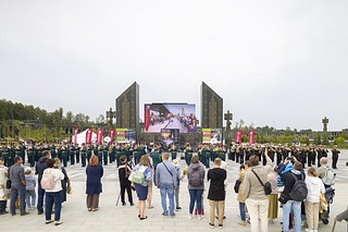 Торжественное закрытие сезона «Военные оркестры в парках» прошло на Соборной площади Главного храма ВС РФ