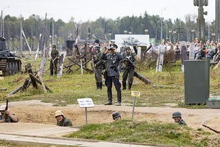 Военно-историческая реконструкция «Памяти защитников Севастополя» прошла в Музейно-храмовом комплексе МО РФ