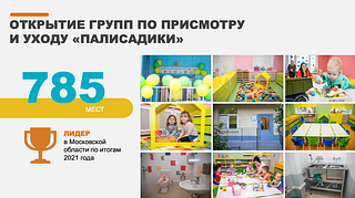 Открытие групп по присмотру и уходу «Палисадики»