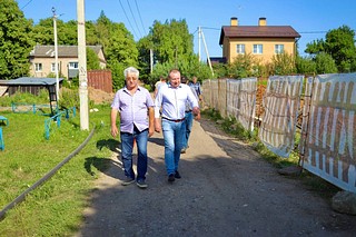 Директор филиала «Запад» АО «Мособлгаз» Илья Афанасьев проверил ход работ по социальной газификации в городе Кубинка Одинцовского городского округа