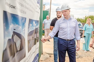 Строительство офиса врача общей практики в Саввинской слободе проинспектировал глава Одинцовского округа