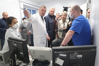 Андрей Иванов вместе с жителями открыл диагностическое отделение Звенигородского подразделения Одинцовской больницы