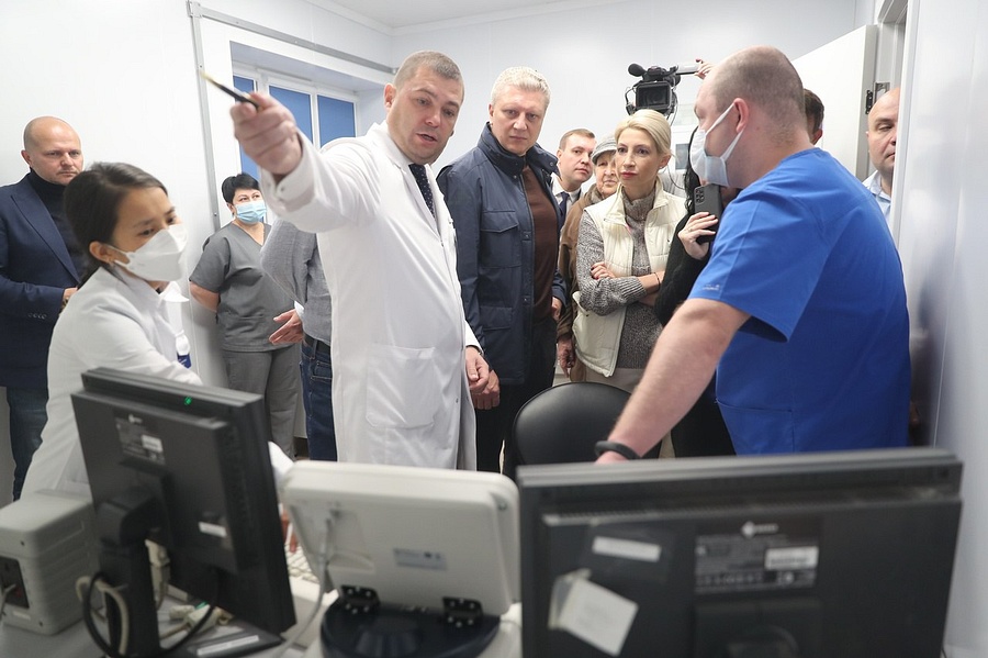 Андрей Иванов вместе с жителями открыл диагностическое отделение Звенигородского подразделения Одинцовской больницы, Сентябрь