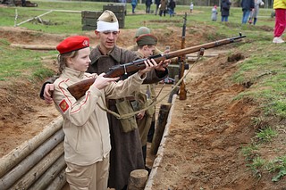 В 13:00 пройдет военно-историческая реконструкция, основанная на событиях эпизода Битвы за Москву 1941 года