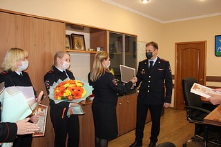 В Одинцовском округе поздравили с профессиональным праздником сотрудников информационного центра УМВД