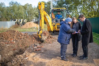 Ход соцгазификации в посёлке Часцы Одинцовского округа проверили представители АО «Мособлгаз»