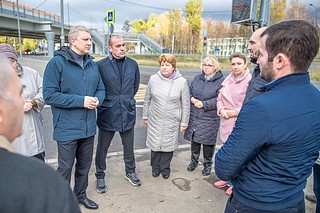 Андрей Иванов осмотрел места подтопления частного сектора и дорог общего пользования в селе Введенское