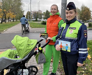 Акция прошла на одном из оживленных переходов города Одинцово