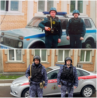 Группа задержания ПЦО № 1 (2002 г.) прапорщик милиции Киселев А. И. и сержант милиции Кузнецов А. В.
Группа задержания ПЦО № 1 (2021 г.) капитан полиции Лобачев А. В. и прапорщик полиции Пискарев В. Г