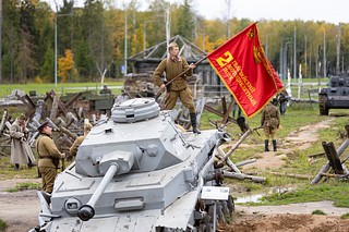 Все желающие в этот день смогли принять участие в военно-патриотическом квесте «Победное слово за нами»