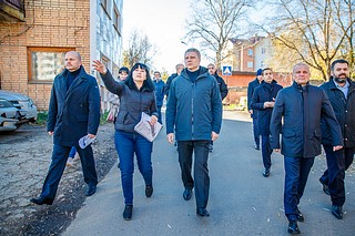 Качество работ на дорожном объекте проверил глава Одинцовского округа Андрей Иванов