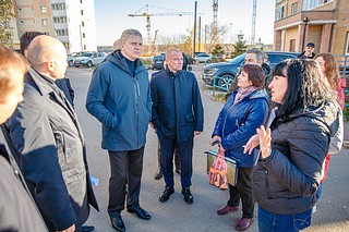 Качество работ на дорожном объекте проверил глава Одинцовского округа Андрей Иванов