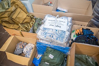 С момента открытия пункт собрал порядка 120 тонн гуманитарного груза