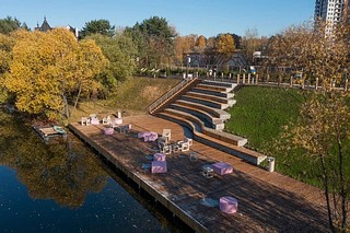 Все желающие уже могут прогуливаться по пешеходным дорожкам и пирсу