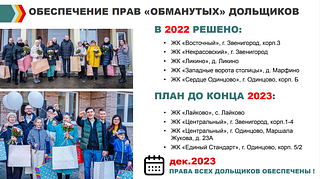 Обеспечение прав «обманутых» дольщиков
